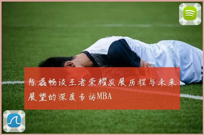 陈磊畅谈王者荣耀发展历程与未来展望的深度专访MBA